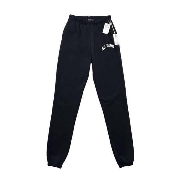 NWT Good American Women So Good Joggers Black Medium Lounge Comfy Casual